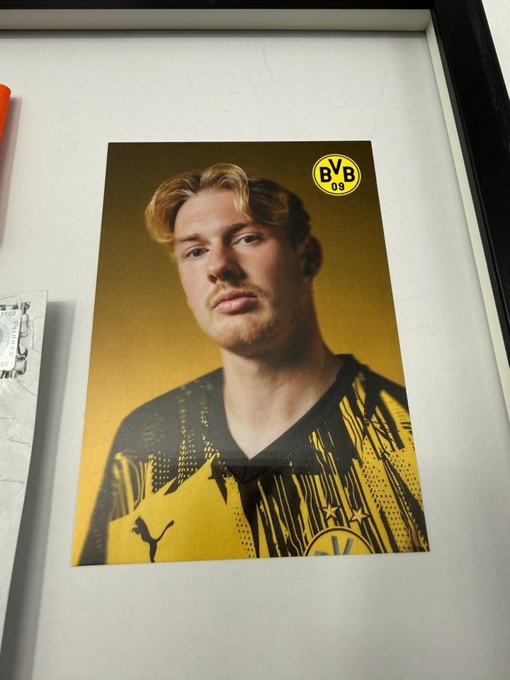 Captain's Armband Julian Brandt Signed In Frame Borussia Dortmund COA ...