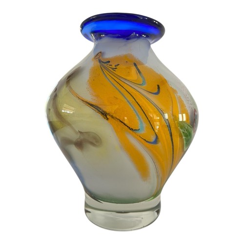 Murano Italy Millefori Pulled Feather Art Glass Colorful Vase 8lbs 9” X 22” R - Picture 21 of 24