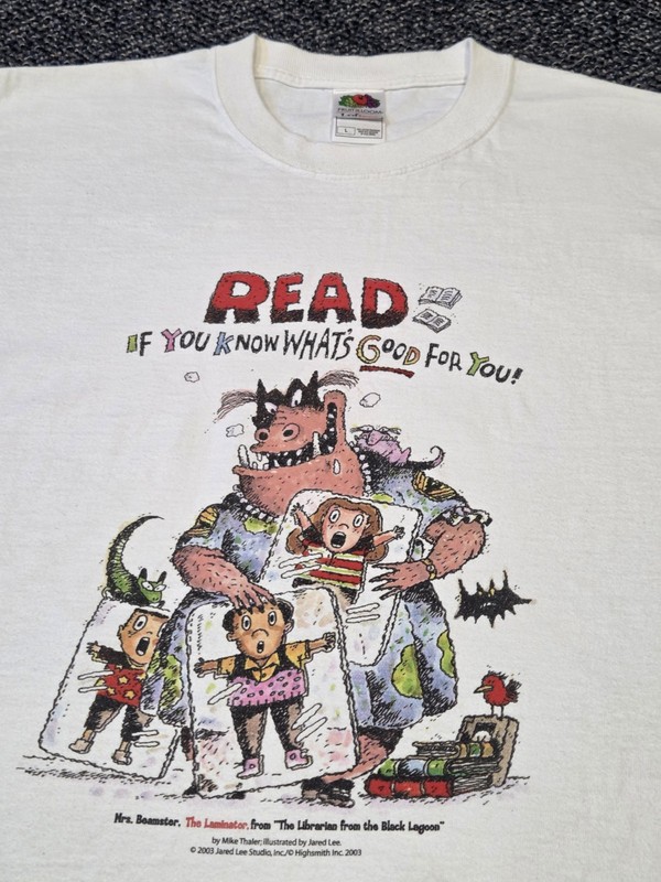 Vintage Mrs Beamster Read Shirt 2003 The Laminator Size Large