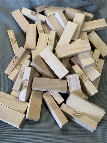 6x Original Original Jenga Ersatz Holzbausteine Steine Top Zustand - Bild 3 von 3