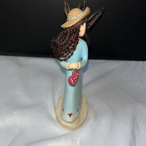 Vintage Country Gatherings by Russ handbemalte Engel Figur - blauer Engel/Herz - Bild 2 von 5