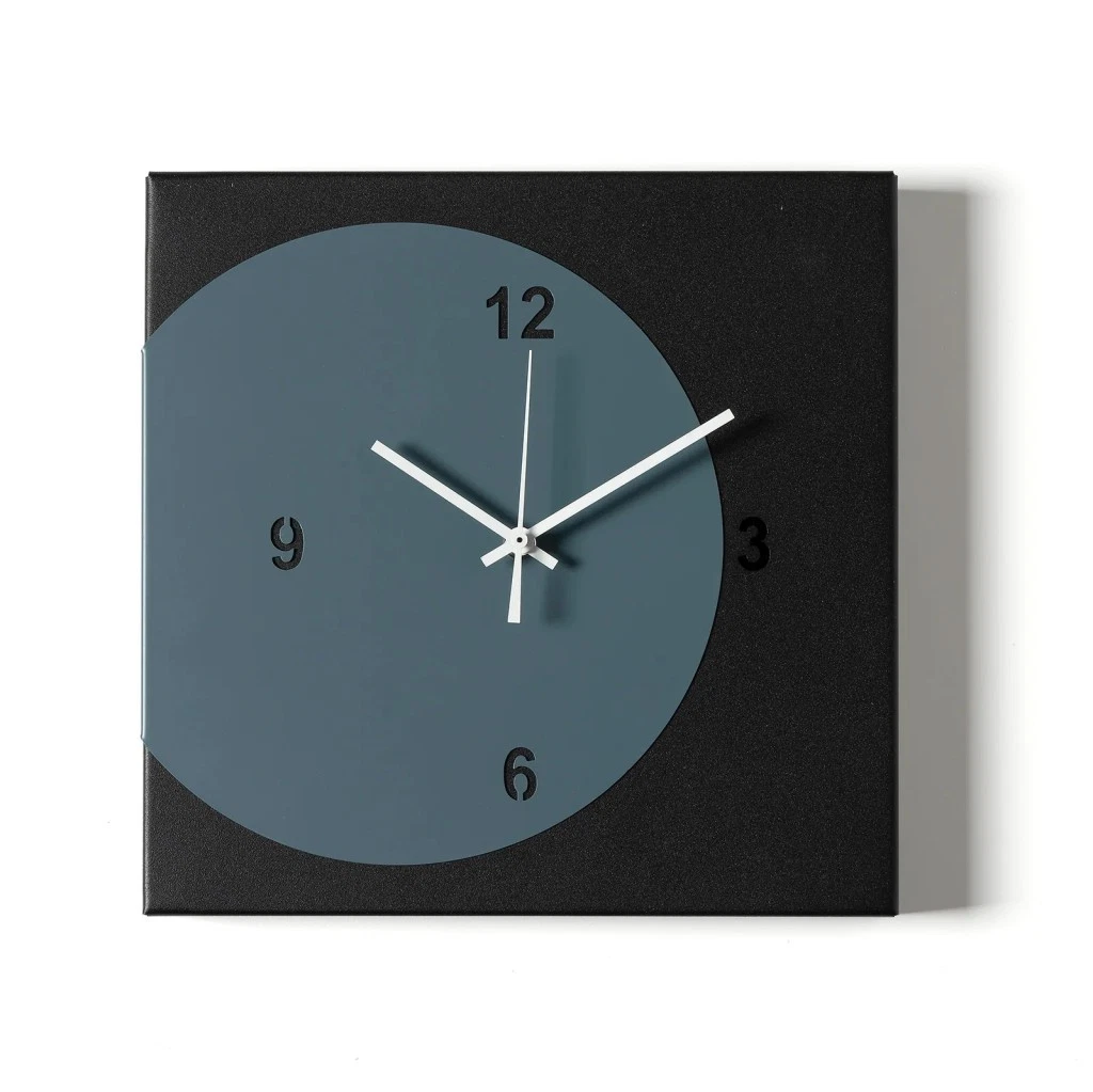 Funlucy Orologio da parete decorativo silenzioso senza ticchettio, tonalità di viola, rotondo, moderno, in legno, per camera da letto, soggiorno, casa, ufficio, scuola, decorazione artistica da