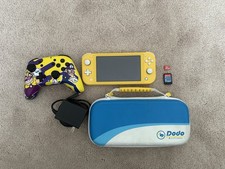 Nintendo Switch Lite 32GB Handheld Game Console Yellow with Case and Charger