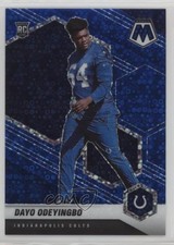 2021 Panini Mosaic Rookies No Huddle Blue Prizm 61/75 Dayo Odeyingbo #357 s5j