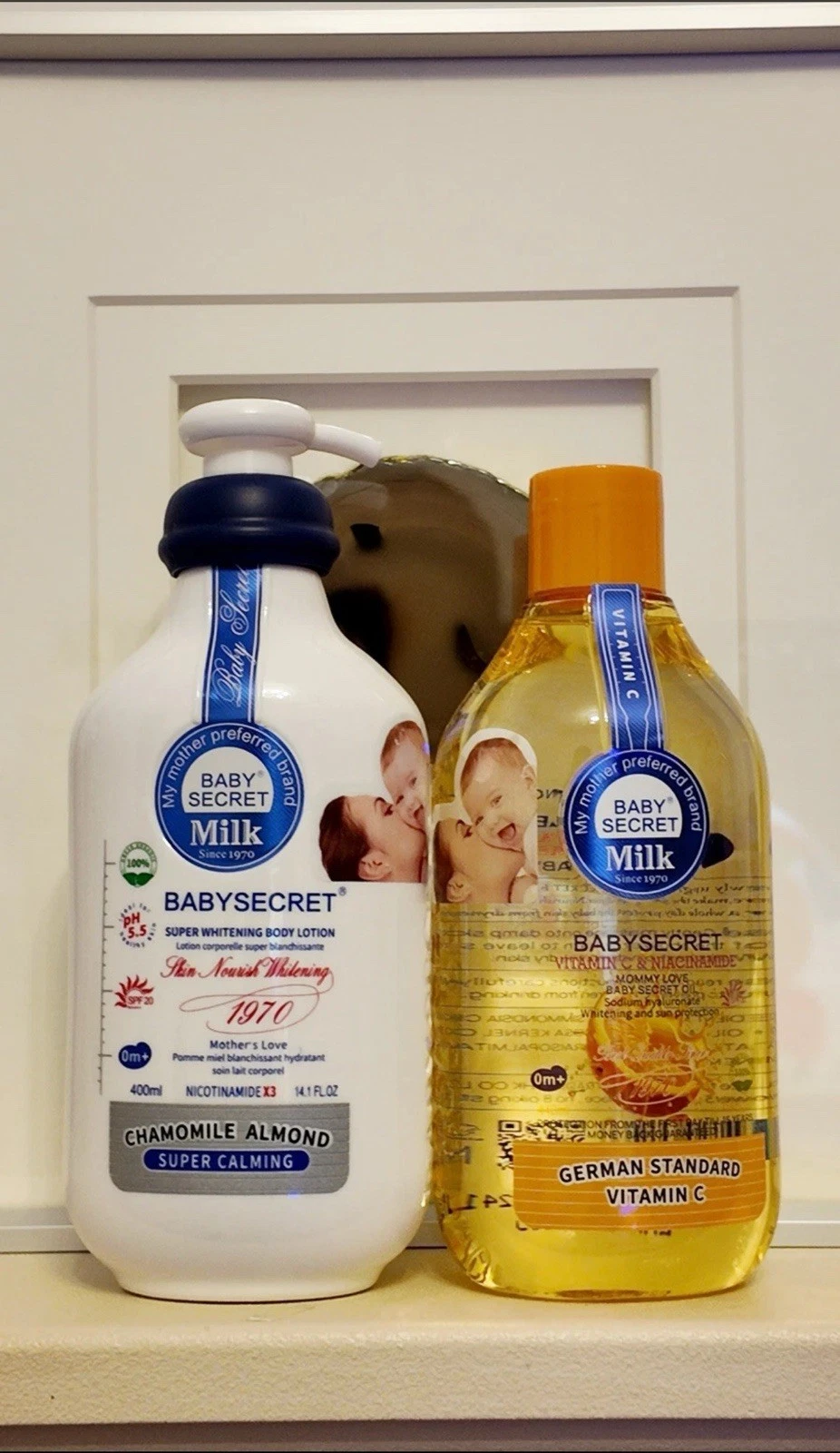 Baby Secret Super Whitening Lotion & Vitamin C Oil 440ml - Protection From Birth
Opens in a new wind