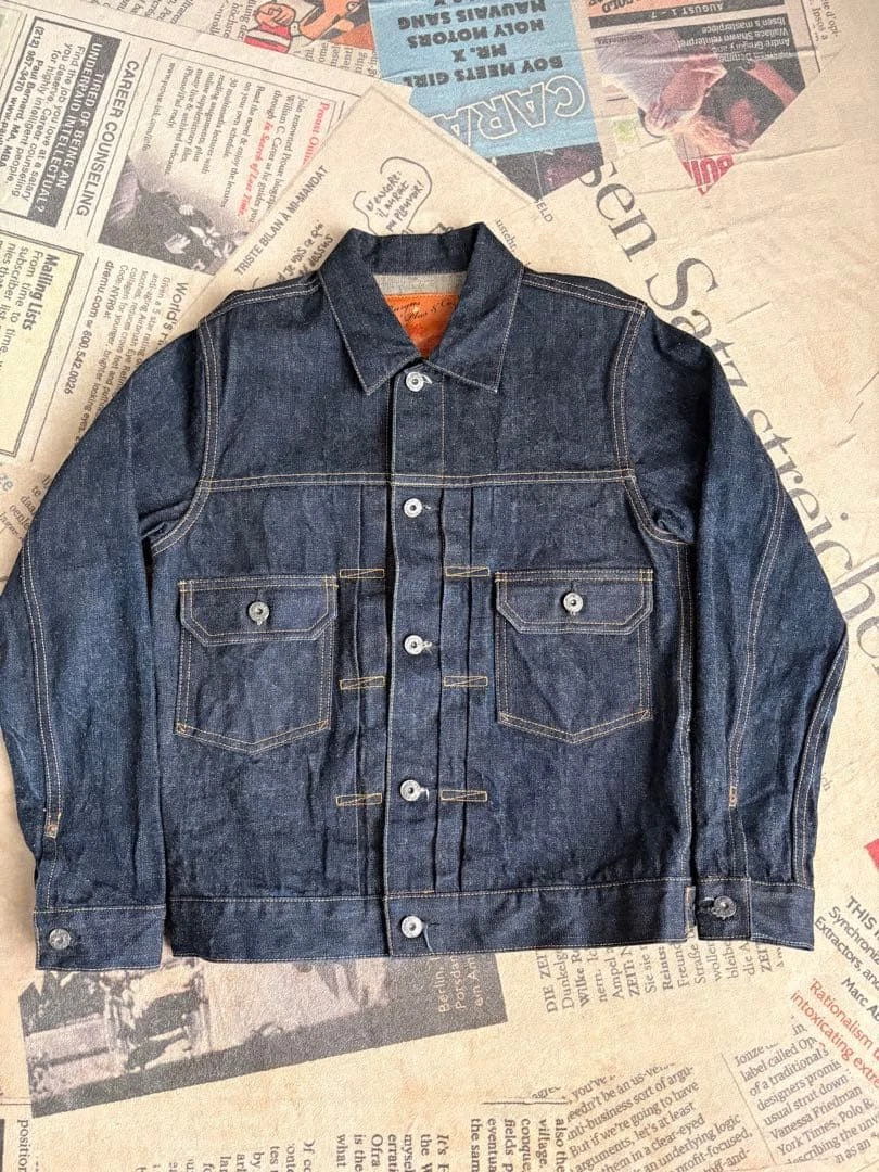 BURGUS PLUS 2nd Gジャン L Lot 71949 Indigo Denim Jacket Size S