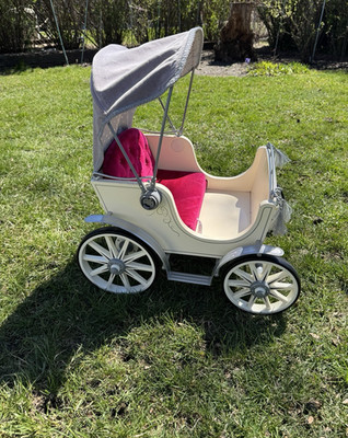 American Girl Pretty City Carriage Used Some Missing Parts  READ