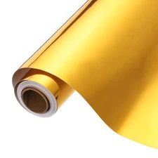 Gold Permanent Vinyl, 10 Inch x 14ft Adhesive Vinyl Roll