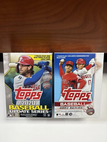 Lot of 2 2020 Topps MLB Baseball Update Series & 2022 Series 1 Blasters New