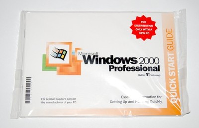 Microsoft Windows 2000 Professional SP2 English OEM SB Hologram CD + COA NEU NOS