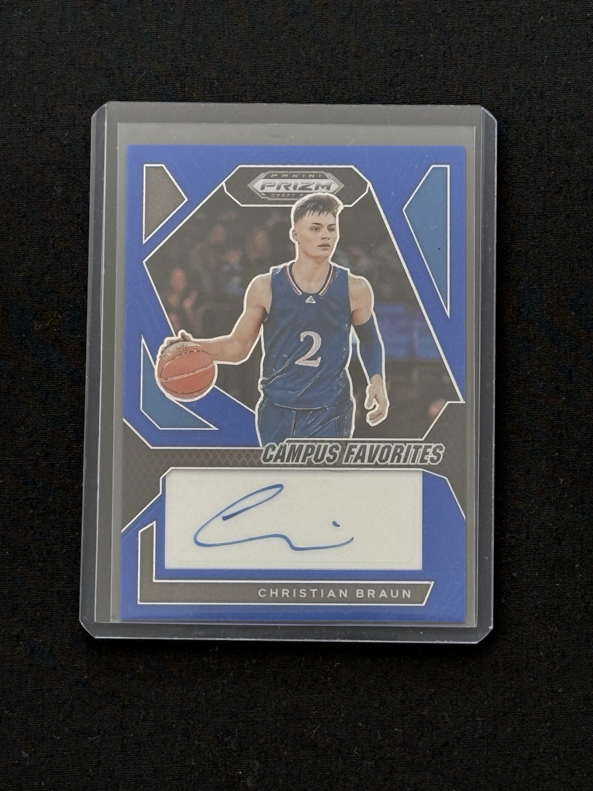 Christian Braun Kansas Jayhawks Panini Prizm Blue Campus