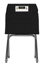 17 inch Large Black Chair Storage Pocket Over the Chair Organizer for Classroom