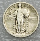 1920 Standing Liberty Silver Quarter VF with Some Luster #M187