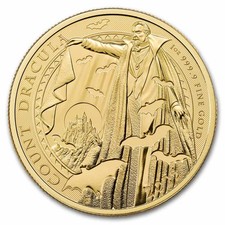 2025 Great Britain 1 oz Gold Gothic Horror: Dracula BU Coin 5358.96 per troy oz