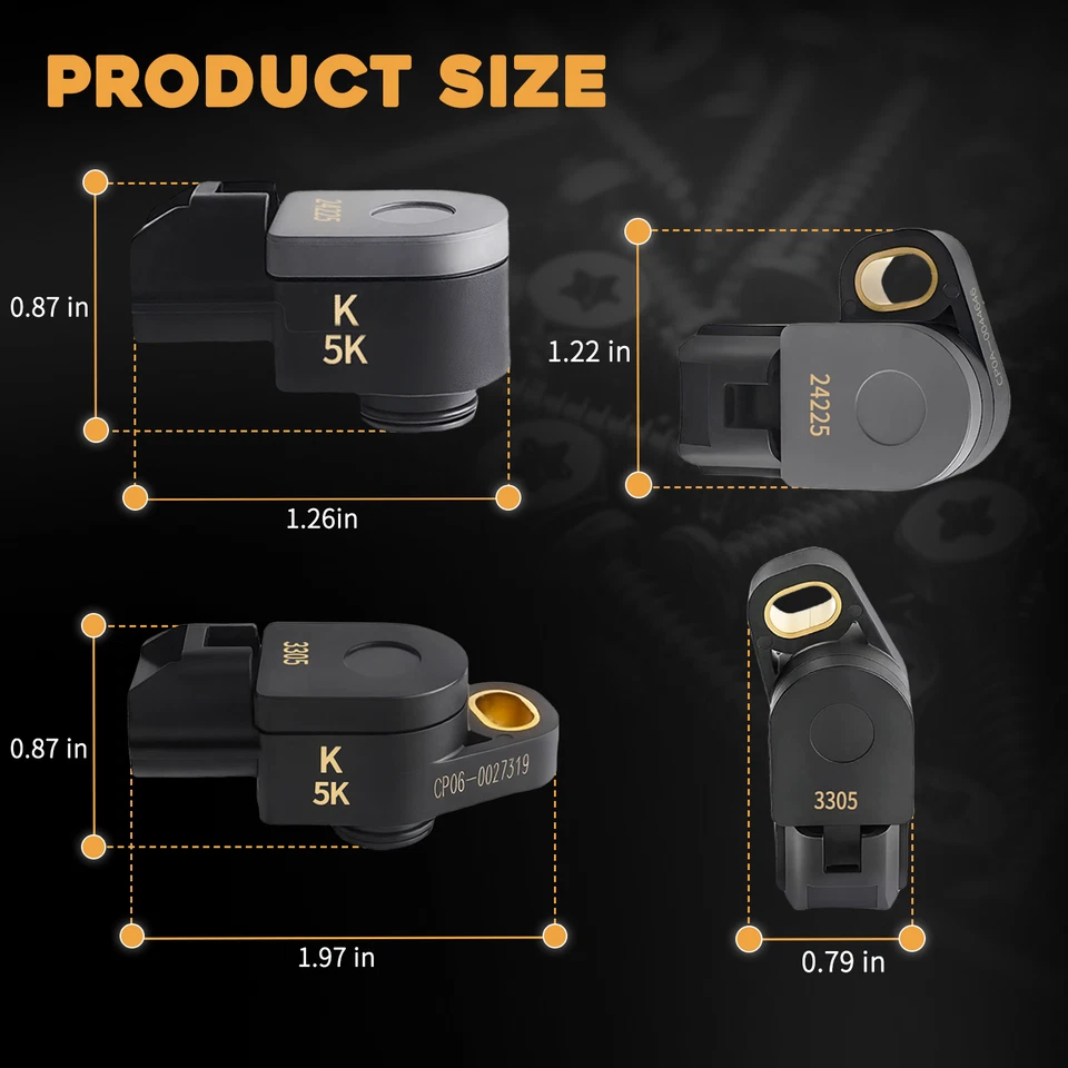 Sensor de posición del acelerador 2 piezas para Kawasaki Ninja ZX6R VN900 03-06 16163-0056 Foto 4 de 4
