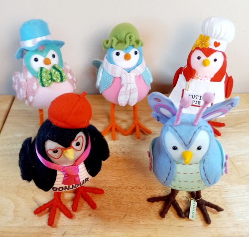 Set of 5 TARGET BIRDS Spritz Featherly Friends Winter, Fall, & Spring EUC