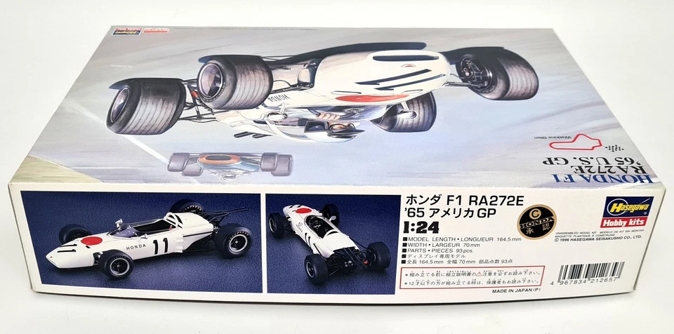 Kit de coche modelo de plástico Watkins Glen Hasagawa 1/24 Honda RA 272E F1 EE. UU. 1965  Foto 2 de 4