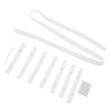 8 Pairs White Duvet Cover Fastener Clips Reusable Secure Comforter Attachment