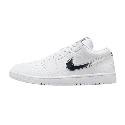 Nike Air Jordan 1 Low SE White Metallic Silver IQ9381-100 Women's