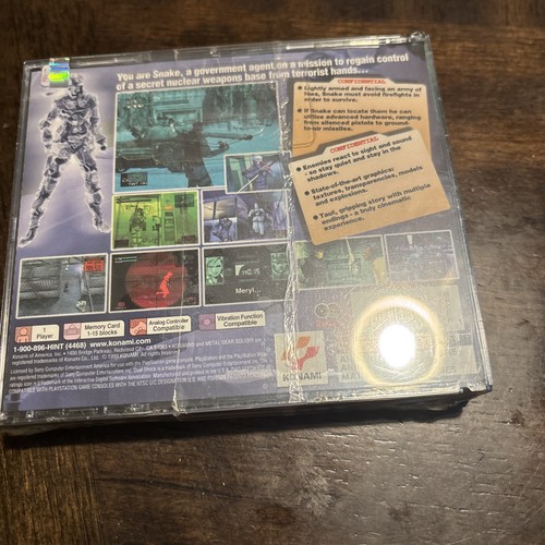 Sony PS1 PlayStation: Metal Gear Solid Greatest Hits Nuevo Precintado - Imagen 2 de 2