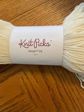 Knit Picks SWISH 100% Superwash Merino Wool 100gr hank color Bare