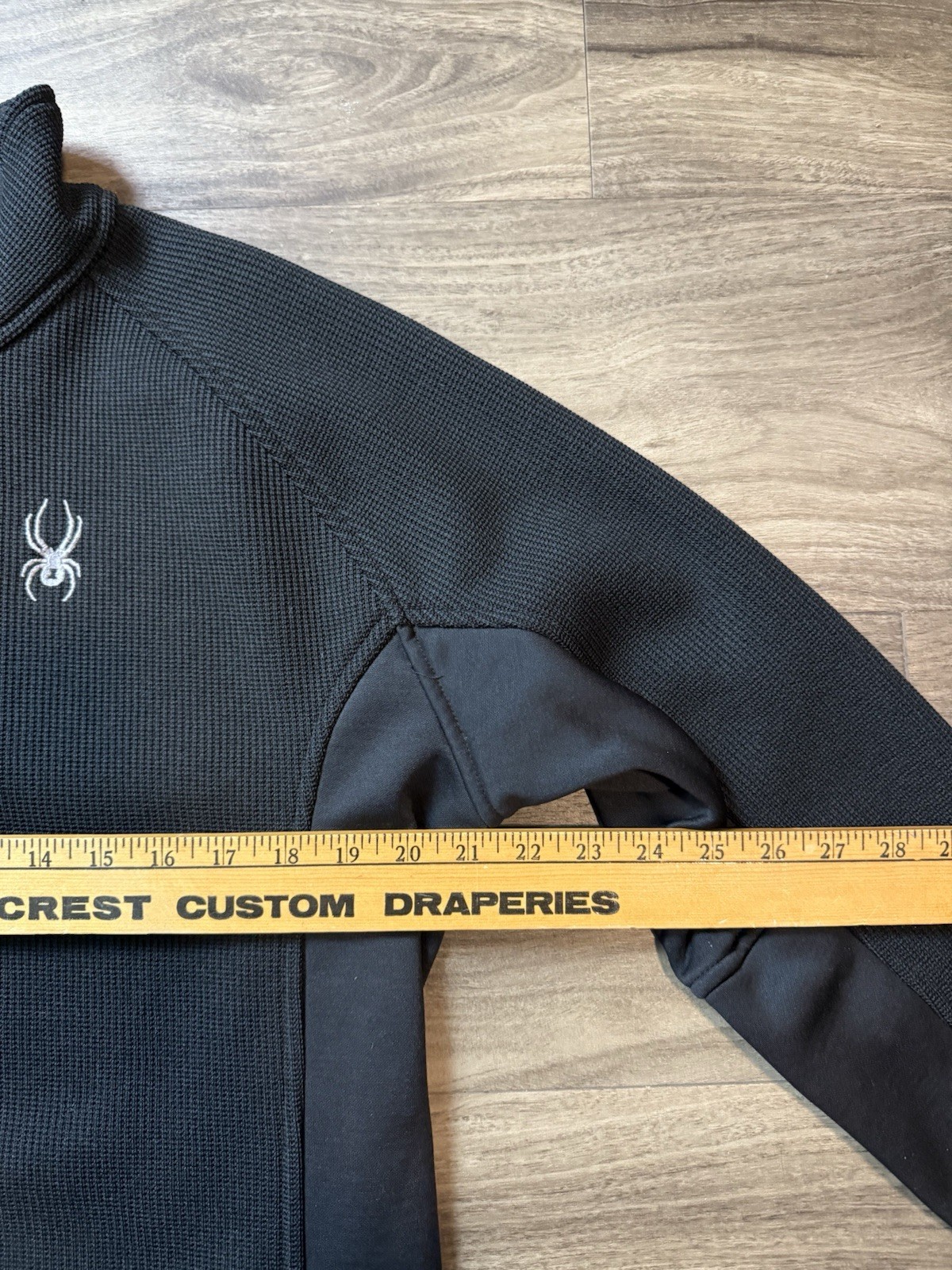 Spyder Jacket Large Gray Black Pullover Quarter Z… - image 4