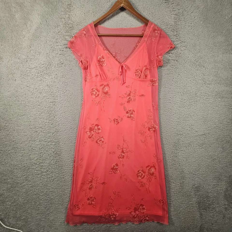 Vestido De Colección Byer Too Sin Mangas Para Mujer M Hada Floral Y2K Babydoll Lechera Años 90 Foto 2 de 4