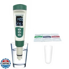 5-in-1 Digital Water Quality Tester: pH Meter, TDS, EC, Salinity and Temp – E