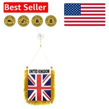 British 6'' x 4'' Mini Pennant with Suction Cup Hanger – Perfect for Indoors