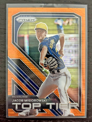 #ad #ad 2024 Panini Prizm Top Tier Jacob Misiorowski #7 Orange Pulsar Prizm 399 $19.99