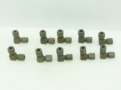 VOSS LL6 Steel Flareless Metric 90° Union Compression Elbow 6mm Tube  LOT OF 10
