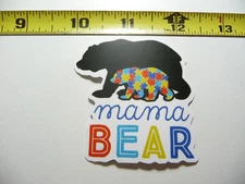 AUTISM SUPPORT SMALL STICKER DECAL MAMA BABY BEAR AWARENESS FUNNY