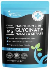 Magnesium Glycinate 3 in 1 Complex 2000mg Triple Magnesium Blend with 1.78 per thousand milligrams