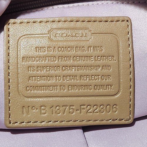 Coach Kristin Champagne Beige Leather Hobo Shoulder Bag F22306 - Picture 10 of 14