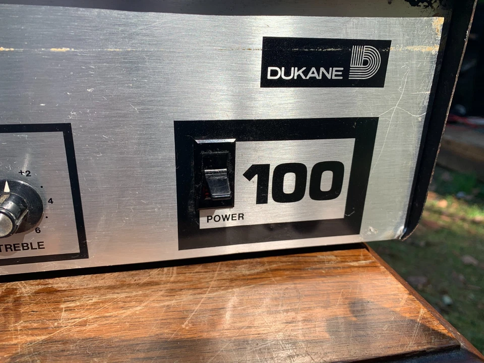 Vintage Dukane Power 100 Solid State Amplifier Model 1A1400 parts/restoration - Image 3 of 4