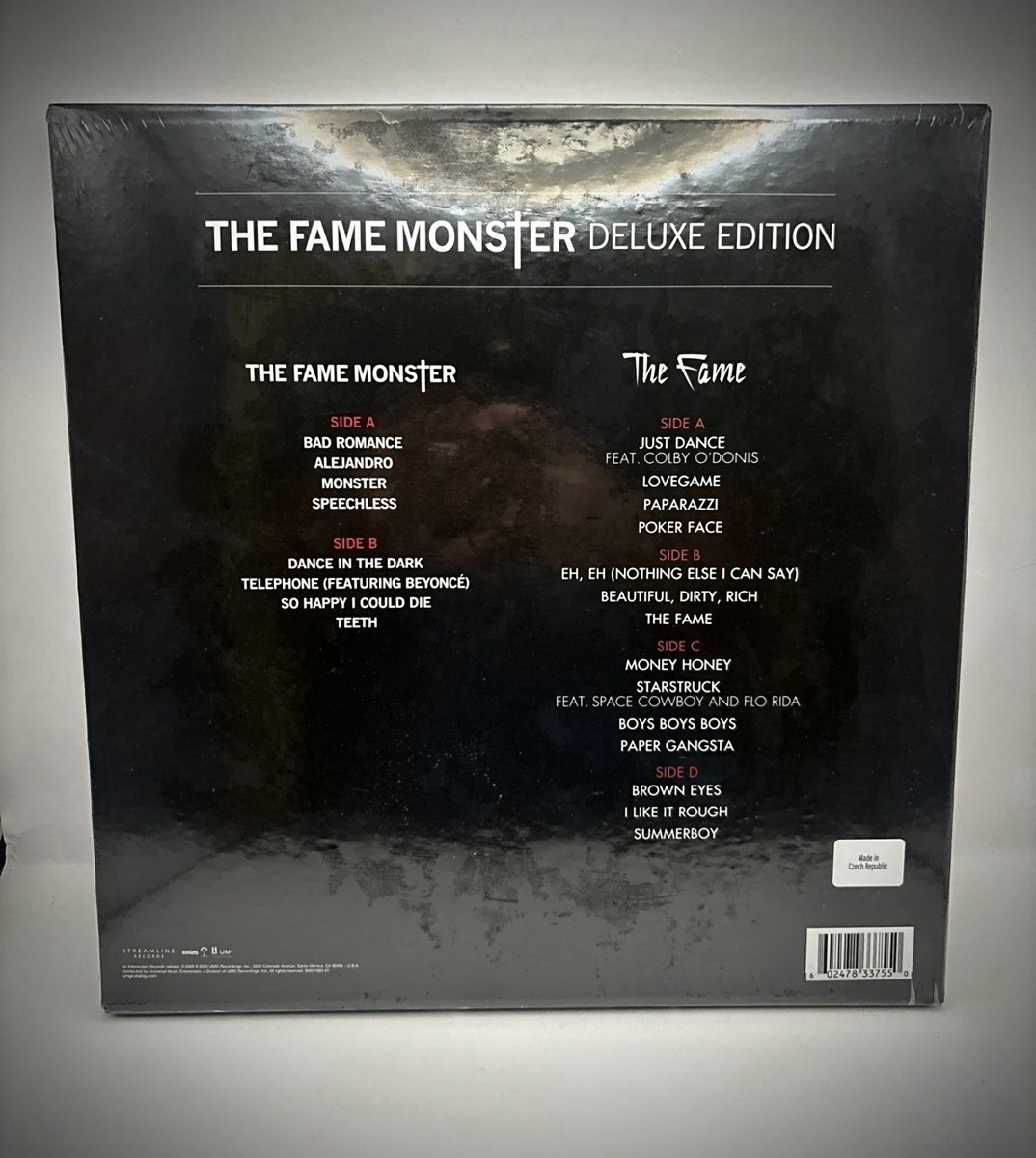 LADY GAGA The Fame Monster Silver & Coke Bottle Clear Colored