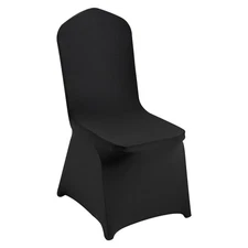 Uimoso 30PCS Black Stretch Spandex Folding Chair Covers for Wedding Party Dining