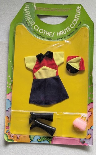 Vintage Barbie Clone Fashion Clothes Haute Couture MOD 70er Jahre #1812 Sammler - Photo 2/5