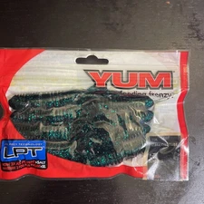 YUM Live Prey Technology 4.25" YUM Vibra King Tube Junebug 8pk NIP