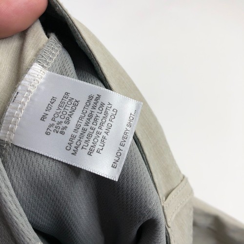 Linksoul 38L TALL (Fits 40W 33.5L) Mens Athletic Active Golf Pants Beige - Picture 9 of 9