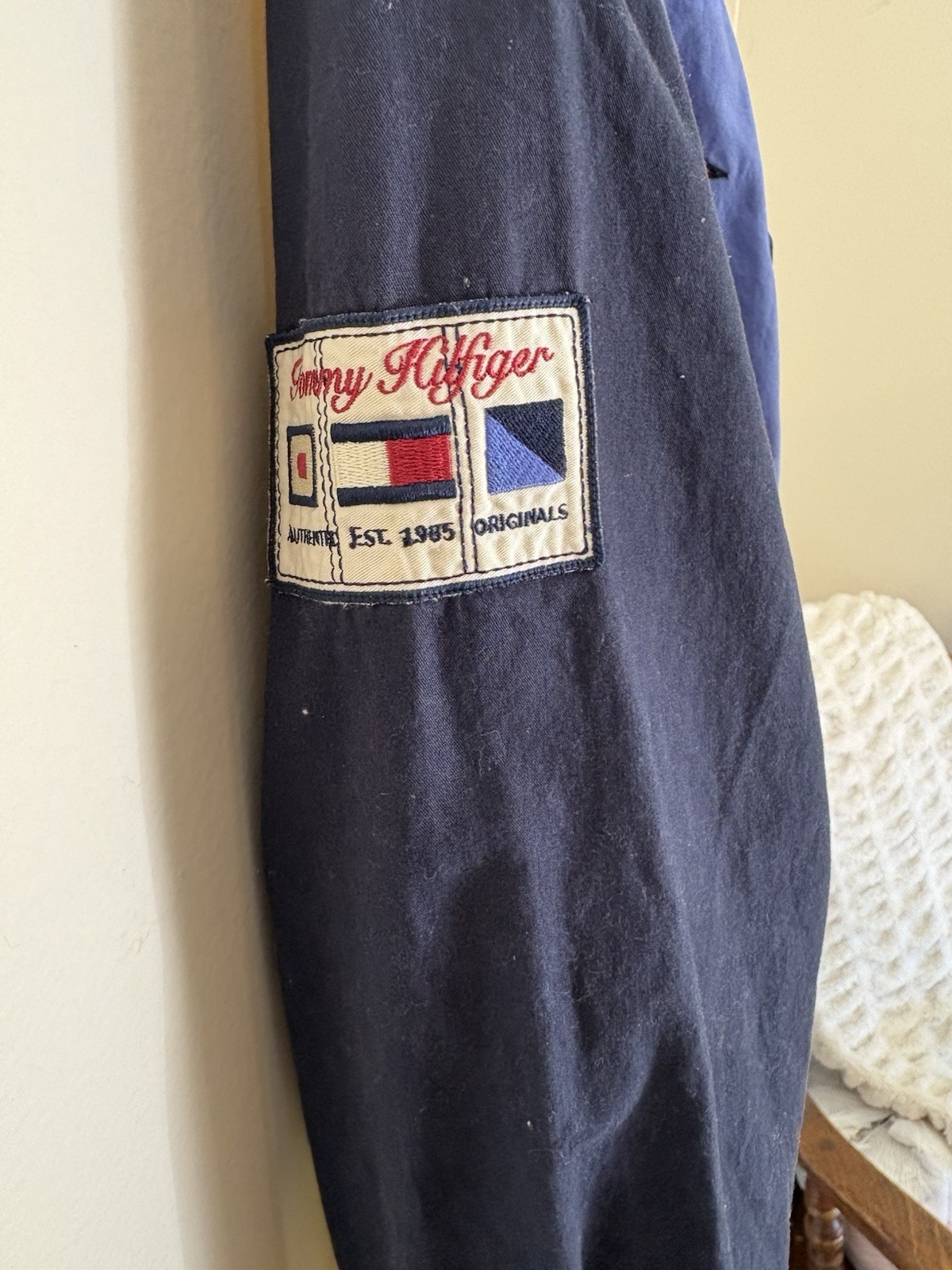 Rare Vintage Tommy Hilfiger Sailing Patch Colorblock Shirt Mens Sz XL thumbnail 5