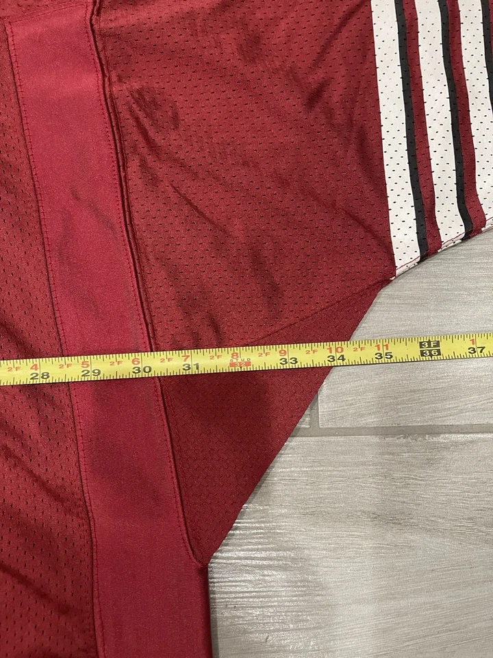 Camiseta deportiva vintage Adidas Terrell Owens San Francisco 49ers cosida auténtica para hombre talla 58 Foto 4 de 4