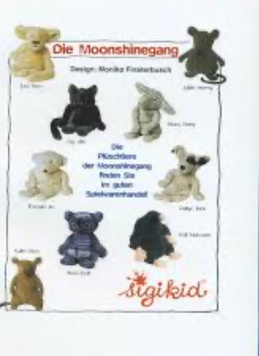 Rare Sigikid Little Hermy Mouse Plush Moonshine Gang by Finsterbush Germany VTG - Picture 6 of 6