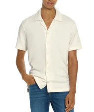 Scotch & Soda Amsterdam Men's Short Sleeve Shirt, White, sz XL