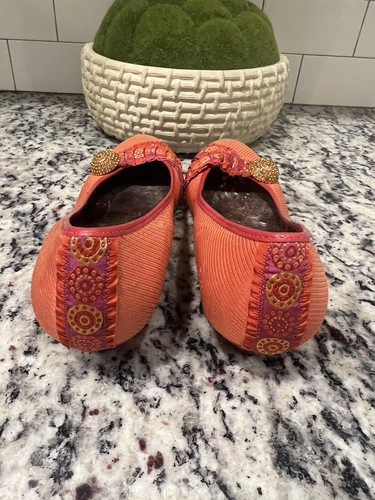 POETIC LICENCE Red Orange M Fabric Wedge Heels EU-39 - Picture 3 of 7