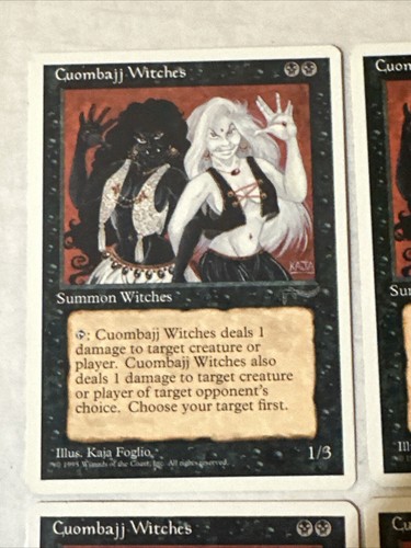 Cuombajj Witches X4 Chronicles Ex Condition See Pics Front Back Mtg - Picture 5 of 9