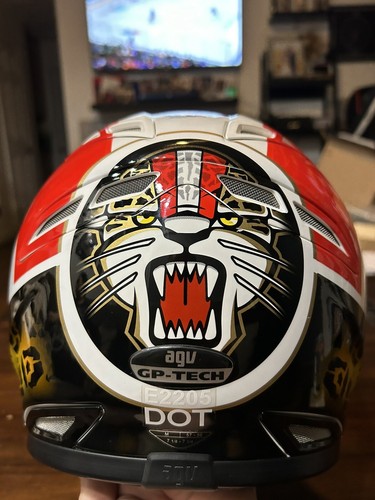 AGV GP-TECH MARCO SIMONCELLI MOTORCYCLE HELMET - Sic58 - SIZE M - NEAR MINT - Picture 6 of 13
