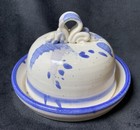Signed Art Pottery Cheese Butter Dish With Domed Lid