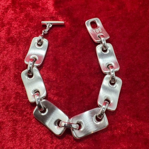 Georg Jensen # 307 Sterling Silver Bracelet Nanna Ditzel Length 7" Mint Rare - Picture 10 of 24