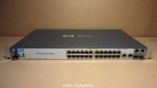HP J9138A 2520-24-PoE 24-Port 10/100 POE Switch 2x Gigabit 4x SFP INCL RACK EARS